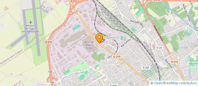 localisation de l'entreprise LESPRIT AUTO  LA CHAPELLE-SAINT-LUC