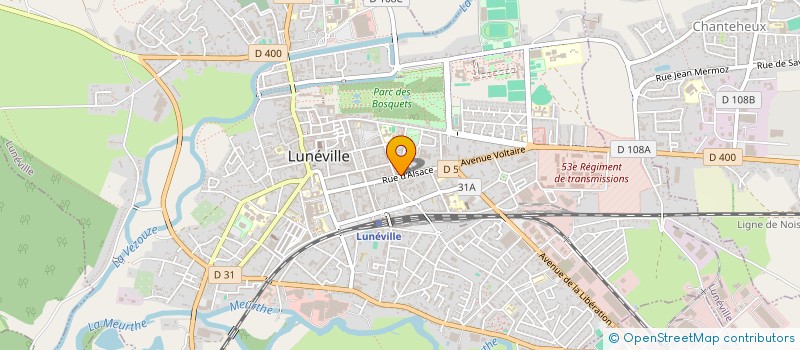 localisation de l'entreprise LESRUBS  LUNEVILLE