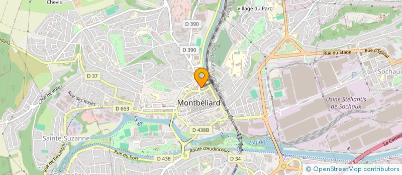 localisation de l'entreprise LESS BET MUSIC à MONTBELIARD