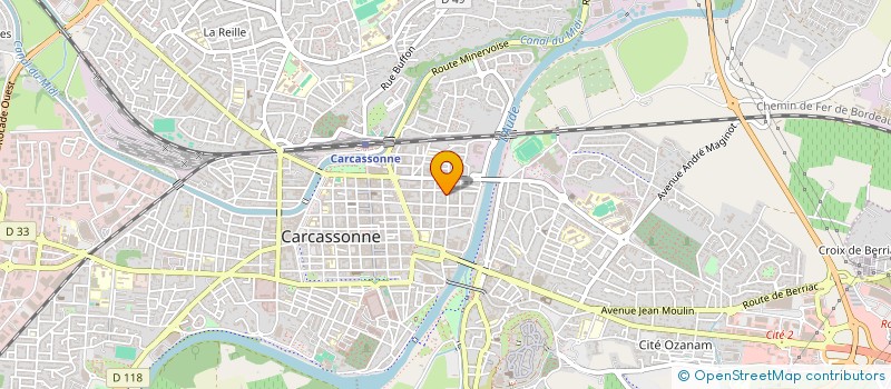 localisation de l'entreprise LESS IS MORE ARCHITECTEURS  CARCASSONNE