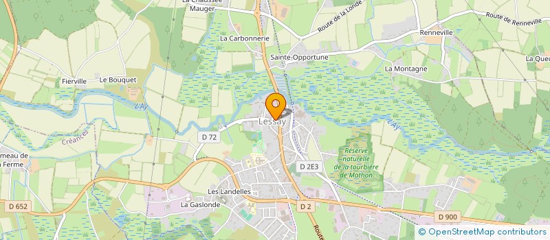 localisation de l'entreprise LESSAY ANIMATION  LESSAY