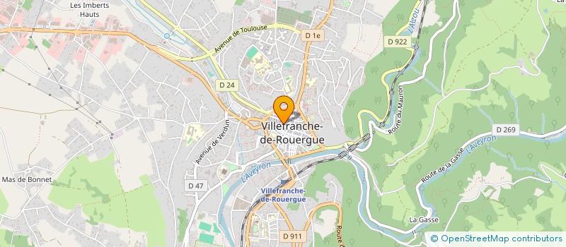 localisation de l'entreprise LESSEL AUTO  VILLEFRANCHE-DE-ROUERGUE