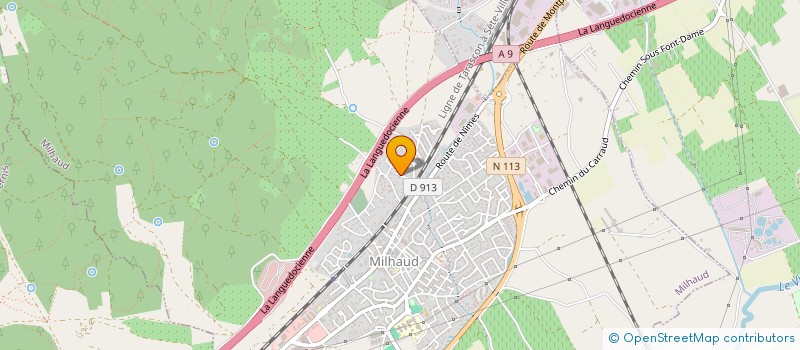 localisation de l'entreprise LESSELINE  MILHAUD