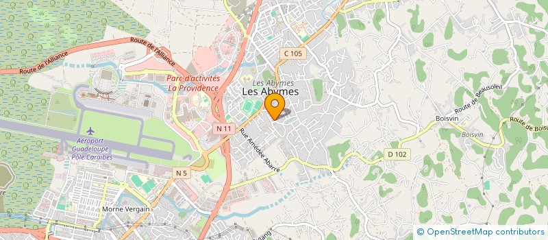 localisation de l'entreprise LESSENS à LES ABYMES