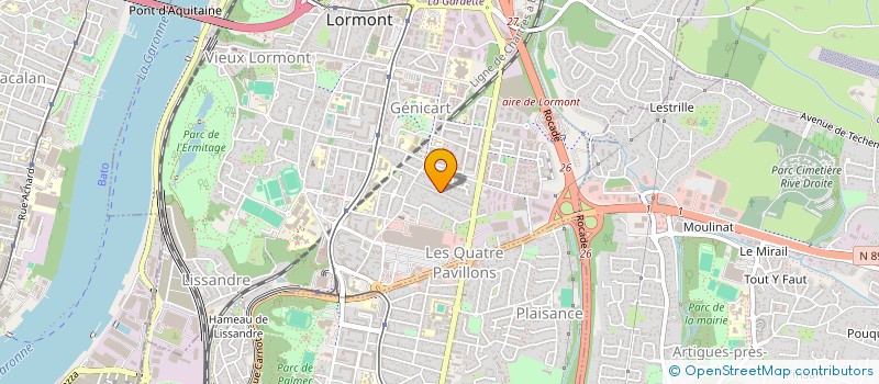 localisation de l'entreprise LESSENTIEL  LORMONT