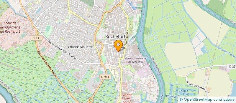 localisation de l'entreprise LESSON  ROCHEFORT