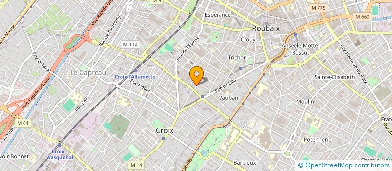 localisation de l'entreprise LESSOR à ROUBAIX