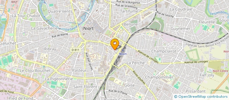localisation de l'entreprise LESSUOR  NIORT