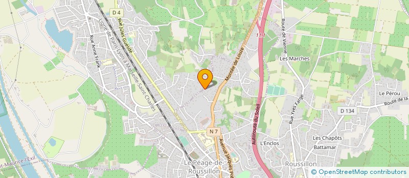 localisation de l'entreprise LEST PRODUCTION  LE PEAGE-DE-ROUSSILLON