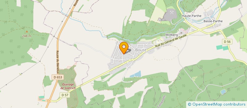 localisation de l'entreprise LESTACADE  BOUST