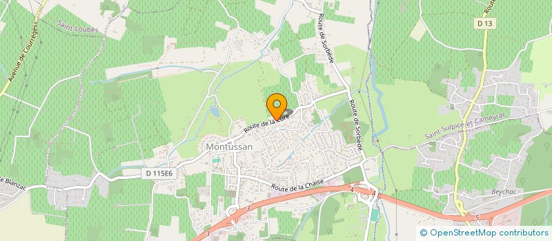 localisation de l'entreprise LESTAGE à MONTUSSAN
