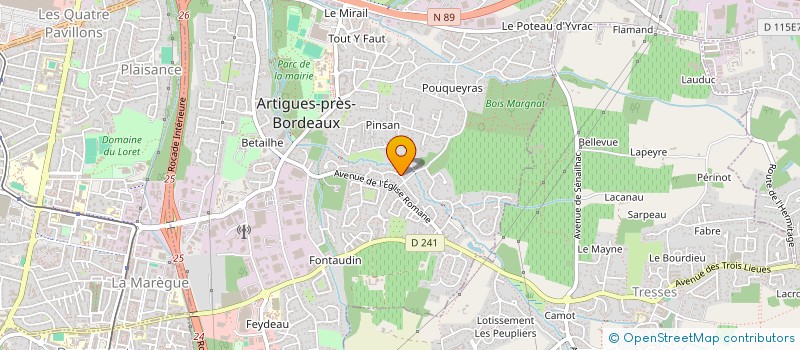 localisation de l'entreprise LESTAGE AUDIT & EXPERTISE  ARTIGUES-PRES-BORDEAUX