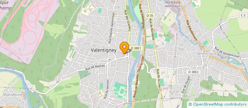 localisation de l'entreprise LESTALLIONS  VALENTIGNEY