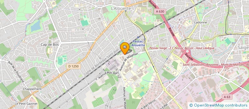 localisation de l'entreprise LESTAPIS - POIRIER EXPERTISE à PESSAC