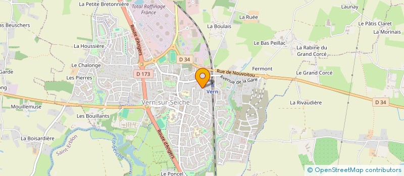 localisation de l'entreprise LESTEE  VERN-SUR-SEICHE