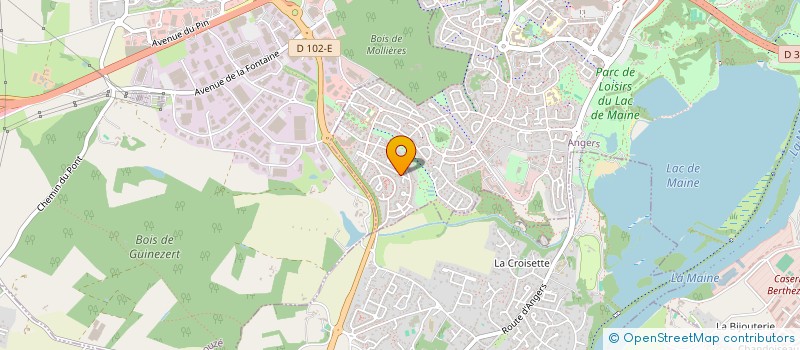 localisation de l'entreprise LESTHA à ANGERS