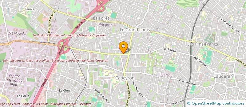 localisation de l'entreprise LESTRINGANT FRERES à MERIGNAC