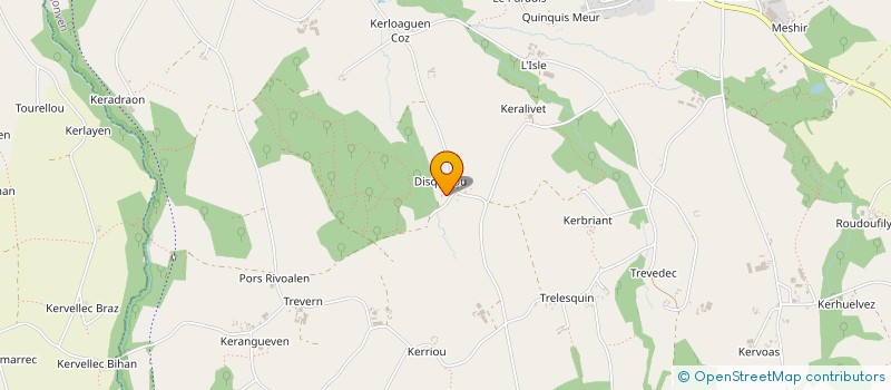 localisation de l'entreprise LESTROISCOULEURS  PLOUGONVEN