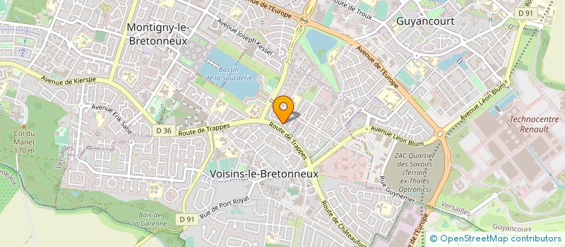localisation de l'entreprise LESTUN PATRIMOINE à VOISINS-LE-BRETONNEUX