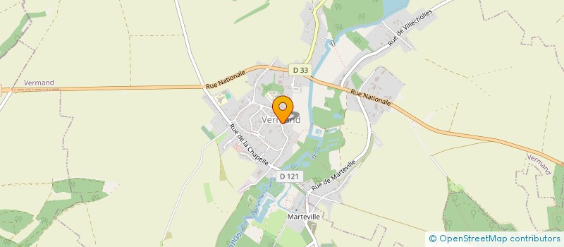 localisation de l'entreprise LESUEUR CHAUFFAGE  VERMAND