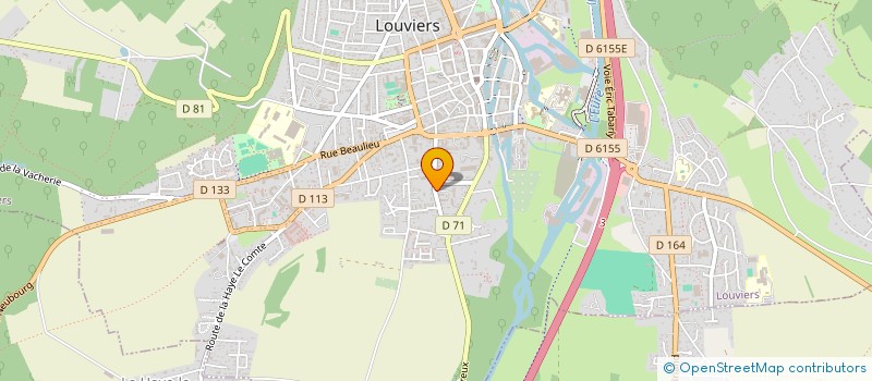 localisation de l'entreprise LESUEUR METALLERIE à LOUVIERS