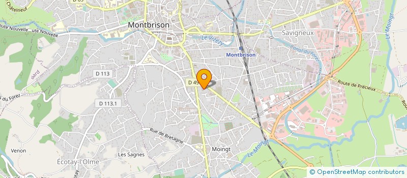 localisation de l'entreprise LESUPER à MONTBRISON