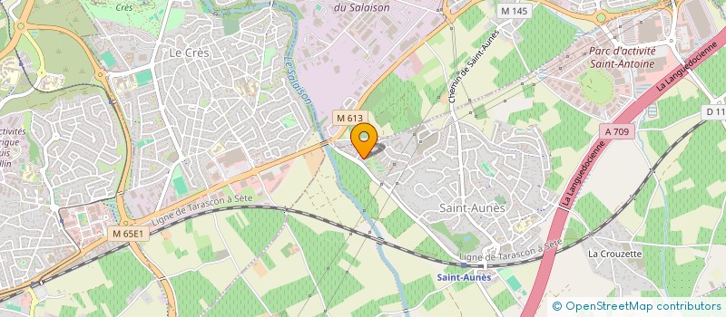 localisation de l'entreprise LESURQUES B&Z  SAINT-AUNES