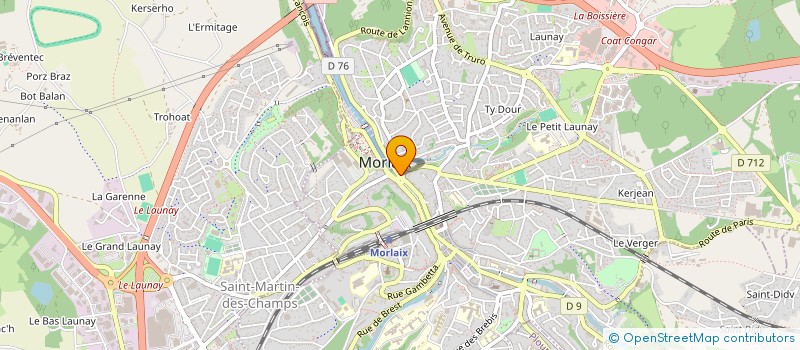 localisation de l'entreprise LESYAL  MORLAIX