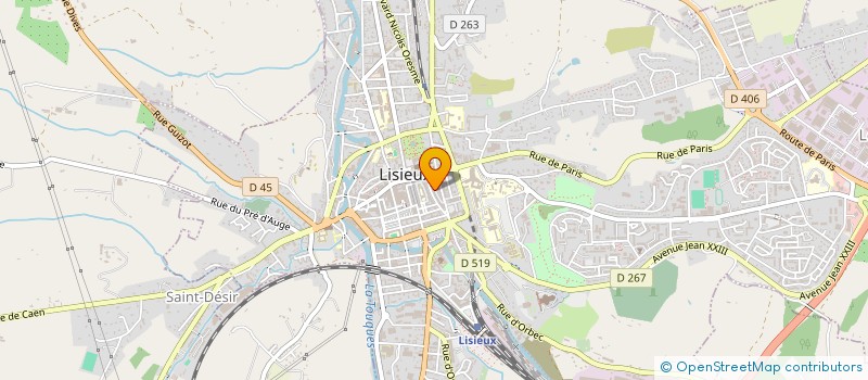 localisation de l'entreprise LESYEUX OPTIQUE à LISIEUX