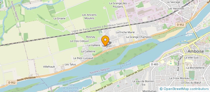 localisation de l'entreprise LESZINC  NAZELLES-NEGRON