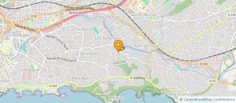 localisation de l'entreprise LET' DANCE à TOULON