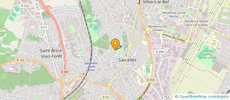 localisation de l'entreprise LET ME RIDE  SARCELLES