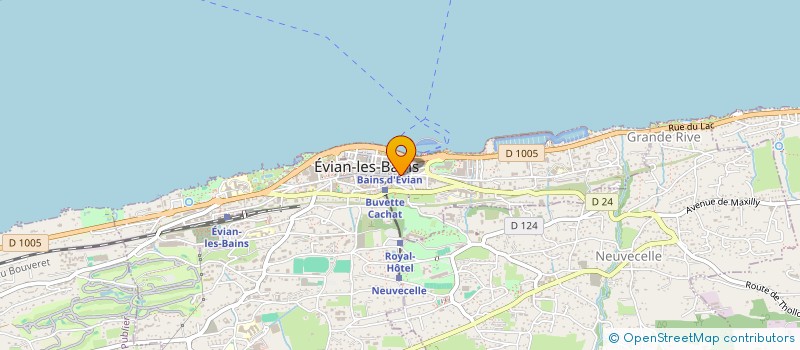 localisation de l'entreprise LET ROB à EVIAN-LES-BAINS