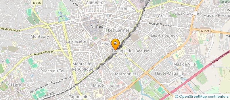 localisation de l'entreprise LET'S EAT  NIMES