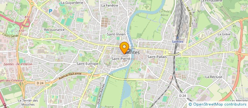 localisation de l'entreprise LET'S GO à SAINTES