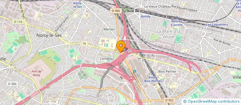 localisation de l'entreprise LET'S GO à ROSNY-SOUS-BOIS