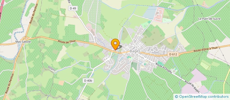 localisation de l'entreprise LET'S GROOVE  BAGES