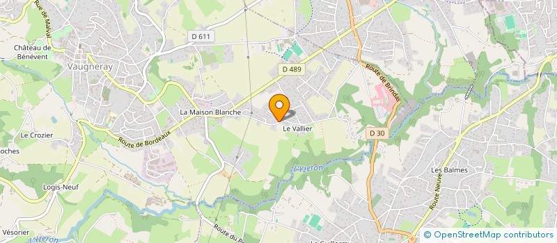 localisation de l'entreprise LET'S GROOVE  VAUGNERAY