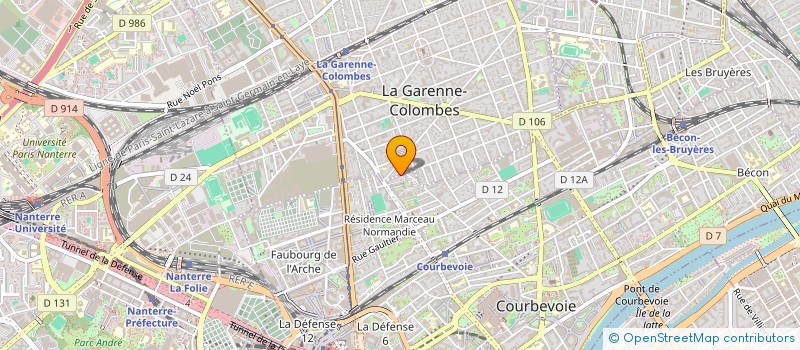 localisation de l'entreprise LET'S INTERNATIONAL à LA GARENNE-COLOMBES