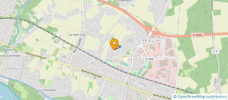 localisation de l'entreprise LET'S LEARN ENGLISH  CHECY
