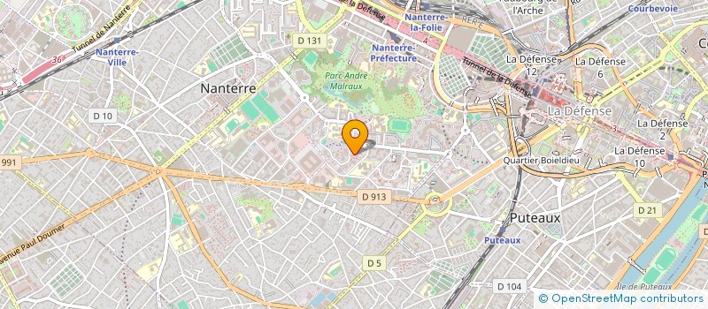localisation de l'entreprise LET'S RENT à NANTERRE