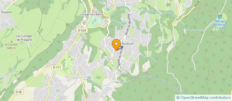 localisation de l'entreprise LET'S TALK  SAINT-MARTIN-D'URIAGE