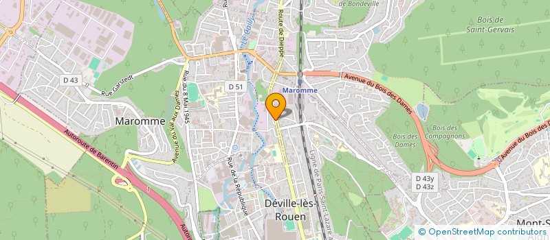 localisation de l'entreprise LETACQ SARL  MAROMME