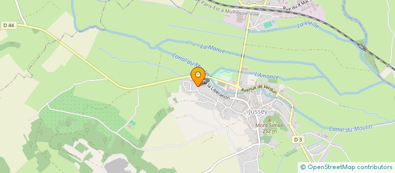 localisation de l'entreprise LETAL  JUSSEY