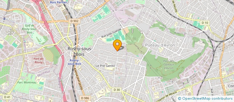 localisation de l'entreprise LETANDUERE à ROSNY-SOUS-BOIS