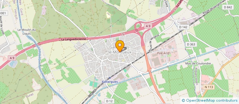 localisation de l'entreprise LETANO ET CIE à GALLARGUES-LE-MONTUEUX