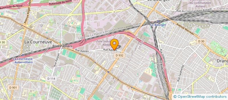 localisation de l'entreprise LETAPERMIS à LA COURNEUVE