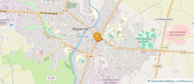 localisation de l'entreprise LETARD PODO-ORTHESE à MAYENNE
