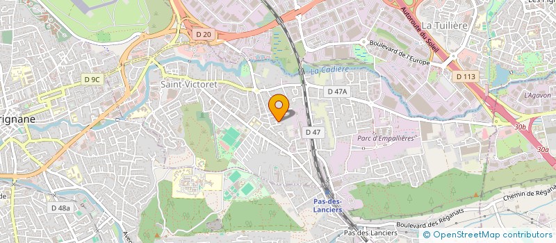 localisation de l'entreprise LETARDIS  SAINT-VICTORET