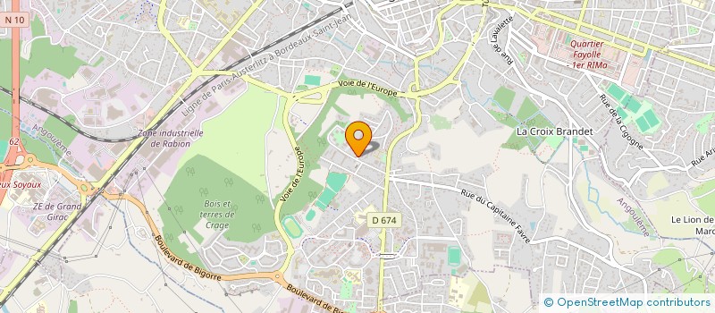 localisation de l'entreprise LETASSIST CHAUFFEUR à ANGOULEME